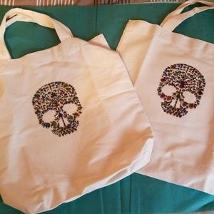 Skull Canvas totes
